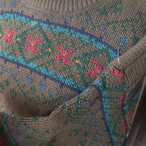 Eddie Bauer vintage Multicolor Patterned Sweater XL 100% cotton - Picture 5 of 6